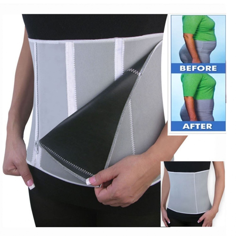 New Adjustable Sauna Belt Slimming Belt Fat Burner Belly Fitness Body Wrap Cellulite Shaper For Men Women With 5 Zippers Wrap
