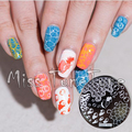 New Stamping Plate hehe66 Ccean Wave Water Bubbles Sea Nail Art Stamp Template Image Transfer Stamp