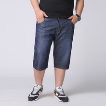 2016 New Fashion Mens Plus Size Straight Jeans Shorts Loose Fit Size 34 To 48 5xl 6xl Breathable And Cool Basketball Short Pants