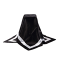 90 cm Womens Silk Square Scarves Plaid Winter Scarf Women Large Plus Size Black Shawls and