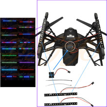 Yuneec Q500 LED Light Cool Glaring LED Night Flight Light lamp plate Full color searchlight night lights UAV Accessories