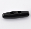 20PCs Black 2 Holes Resin Toggle Sewing Buttons 4x1 1cm 1 5 8 x3 8