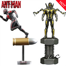 Бесплатная Доставка 2016 Ant Человек Marvel Super Hero Человек-Муравей Кино Игрушки ПВХ Фигурку Коллекционная Модель Игрушки 6.5 СМ Для Подарков