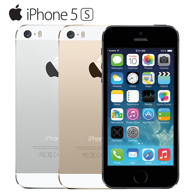 Apple iPhone 5S Оригинальные Сотовые Телефоны Dual Core 4 "IPS Используется Телефон 8MP 1080 P Смартфон GPS IOS iPhone5s Открыл Мобильный Телефон