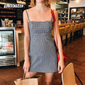 Mini Slip Dress Summer sundress Women clothes robe 2017 Sexy Backless Strap boho beach Tunic Dress