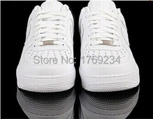 Drop Shipping 2015 Newest Classical Sneakers All White Aires For Fashionable Men And Women Forces 1 Casual Sport shoes