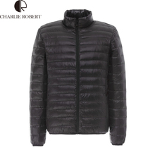 2016 Men Fall Winter Goose Down Jacket Ultra Light Thermal Fashion Travel Pocketable Portable Thin Sports Duck Coats Outerwear