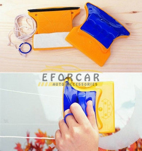Magnetic Window Double Side Glass Wiper Useful Cleaner Cleaning Brush Pad Car (4)