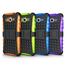Coque Grand Prime Fundas Silicon Armor Hybird Plastic Skin Holder Stand Case For Samsung Galaxy Grand Prime Case G530 Covers !