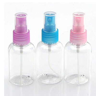 Transparant Perfume Atomizer Spray Bottle Fashion 50ML Clear Plastic Refillable Bottles Travel Makeup Tools 1Pcs