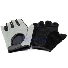 Training Body Building Exercise Gym Weight Lifting Sport Mesh Half Finger Gloves  Free Shipping