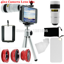 Free Ship For Apple iPhone 5C Camera Phone Lens Kit 8X Optical Zoom Len Telephoto lentes