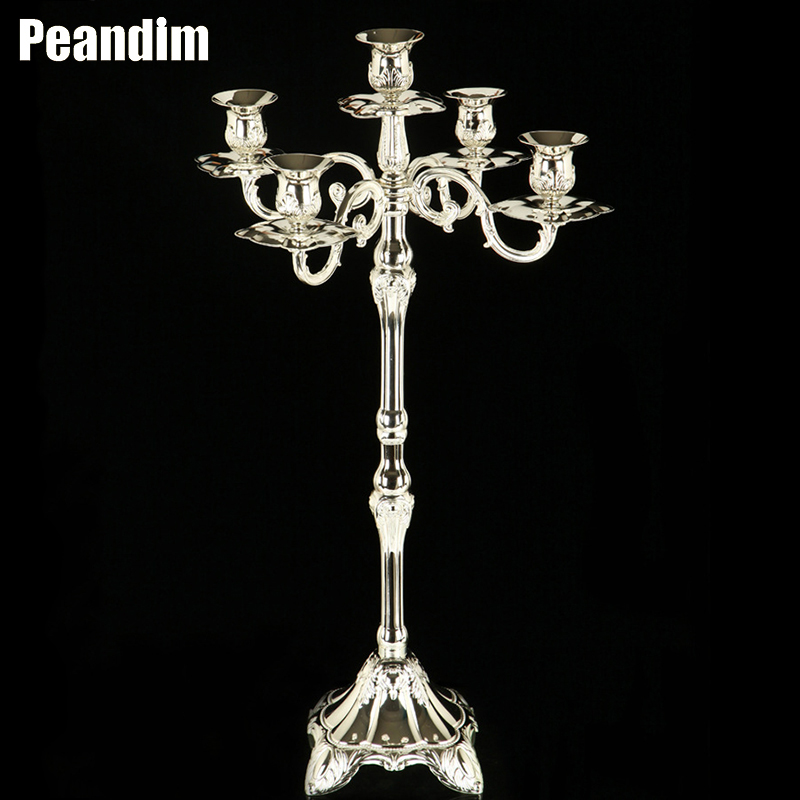 Compra candelabros de plata online al por mayor de China, Mayoristas de