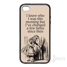 For iphone 4/4s 5/5s 5c SE 6/6s plus ipod touch 4/5/6 back skins mobile cellphone cases cover Alice ‘This Morning’ Designs