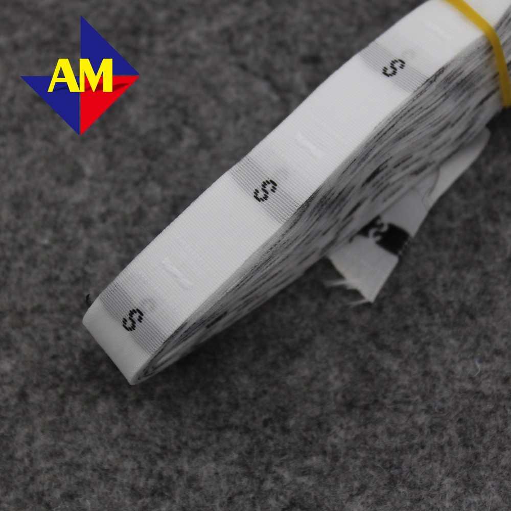 Description Picture 5 of itemWholesale Rolled White Size Number Labels For Clothing Sewing Woven Size Tags For Number Garment Label For Clothes Size S/M/L/Xl