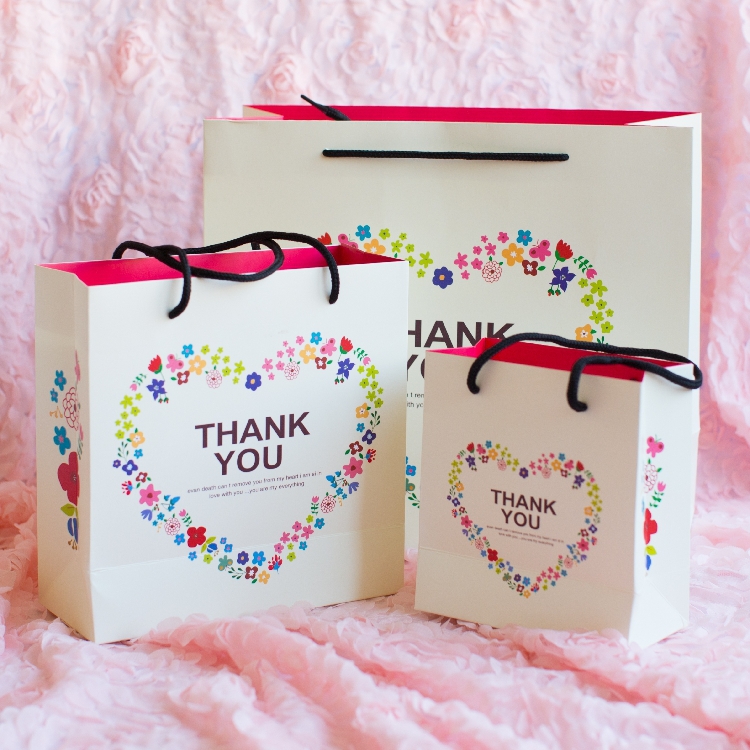 0515fs-wholesale-20pcs-thank-you-gift-bag-floral-print-gift-paper-bags