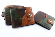 New 2015 Male Leather Brief Fashion Short Design Men’s Wallets Card Holder Cowhide wallet men Fashion Card Holder