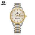 CAINO Men Watches Full Steel Men s Mechanical Hand Wind Hour Clock Analog Digital Watch Sports