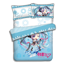 Magical Mirai 2015 In Japan Hatsune Miku Duvet Cover Set Flannel Anime Bed Case
