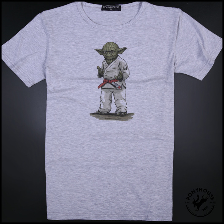 Гаджет  2015H STAR WARS Star Wars Yoda judo judo wear short sleeved T-shirt male None Изготовление под заказ