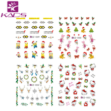 CZ049 060 nail art Decoration new beauty christmas nail sticker Styling tools Nail Wraps Decals water