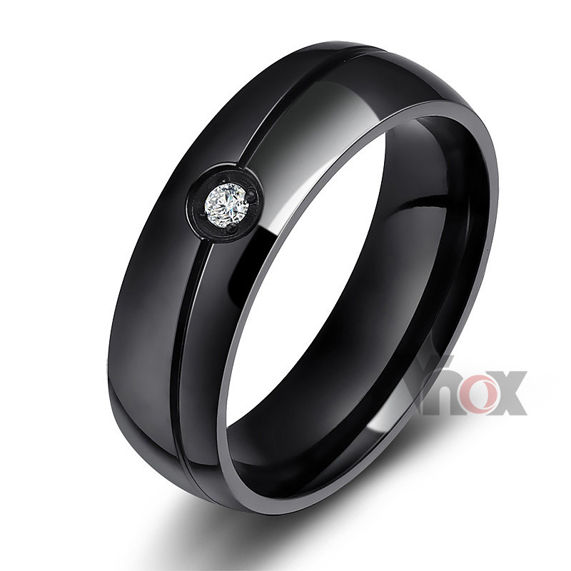 Fashion men and women wedding rings stainless steel ring o jewelry