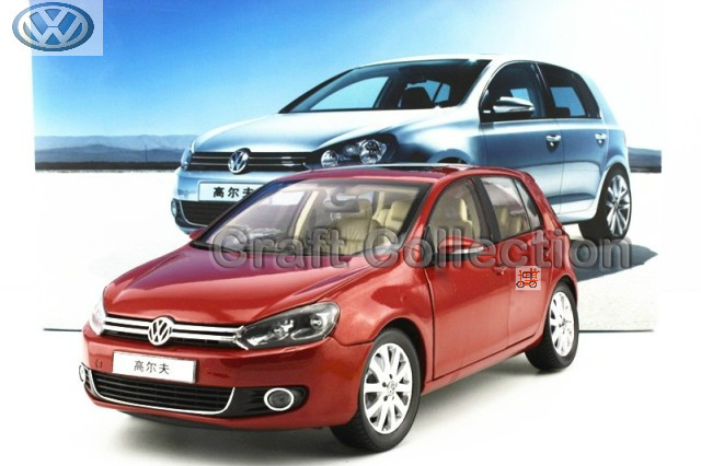 * Red 1:18 Volkswagen VW Golf 6 Hatchback Alloy Model Diecast Show Car Classic toys Scale Models Edition Limit