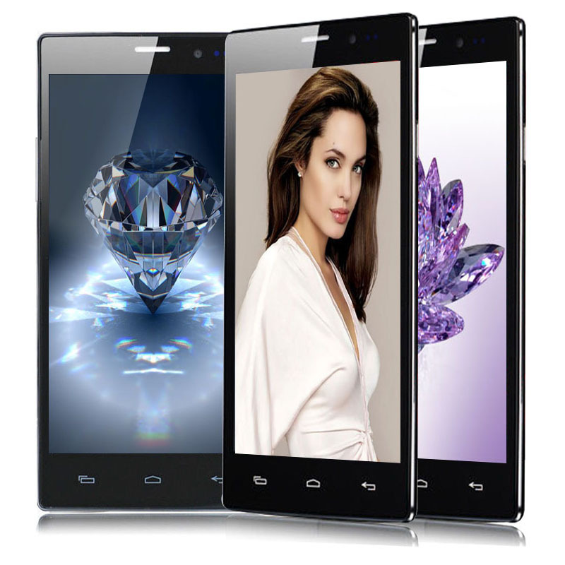 Free GIFTS 5 5 QHD Original Cell Phone Android4 4 MTK6572 Dual Core 512 4GB Unlocked