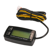 Digital tach hour meter theomometer temp meter for gas engine motorcycle marine jet ski buggy tractor pit bike paramotor bu