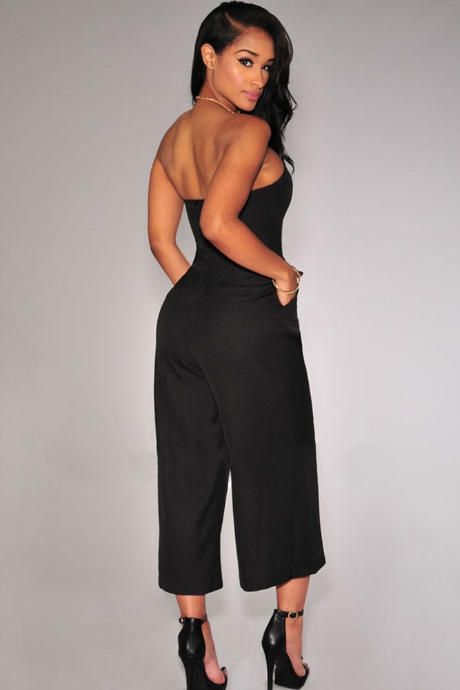 Black-Bustier-Strapless-Gaucho-Jumpsuit-LC60255-2