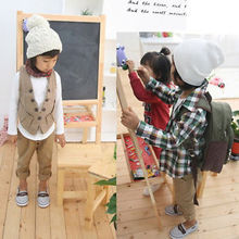 Children Baby Clothes Kid Boys Retro Khaki Casual Pants Straight Trousers 2 7Y