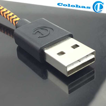 New Design Original Top Quality Nylon Braided 8Pin Double sided USB Data Sync Charger Cable Cord