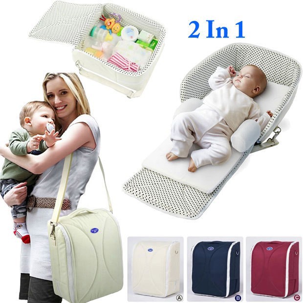 Folding-Rollover-baby-portable-bed-Cotton-bags-portable-crib-Waterproof-Nylon-baby-travel-bed-Mummy-package