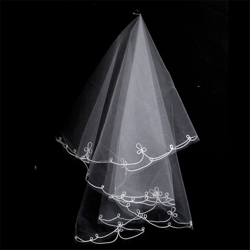 Wholesale bride wedding font b dress b font 1 5 meters veil long veil thick yarn
