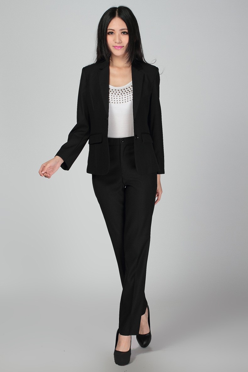 2017 Wholesale Plus Size S 3xl Women Wedding Black Pants Suits