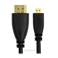 Micro HDMI (Type D) to HDMI (Type A) Cable 1m 2m 3m 5m 10m Gold Plated 3D 4K Audio Return for Smart Phone Tablet Camera