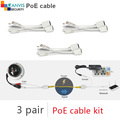 3 pair POE cable power converter included passive poe splitter and poe injector suitable for