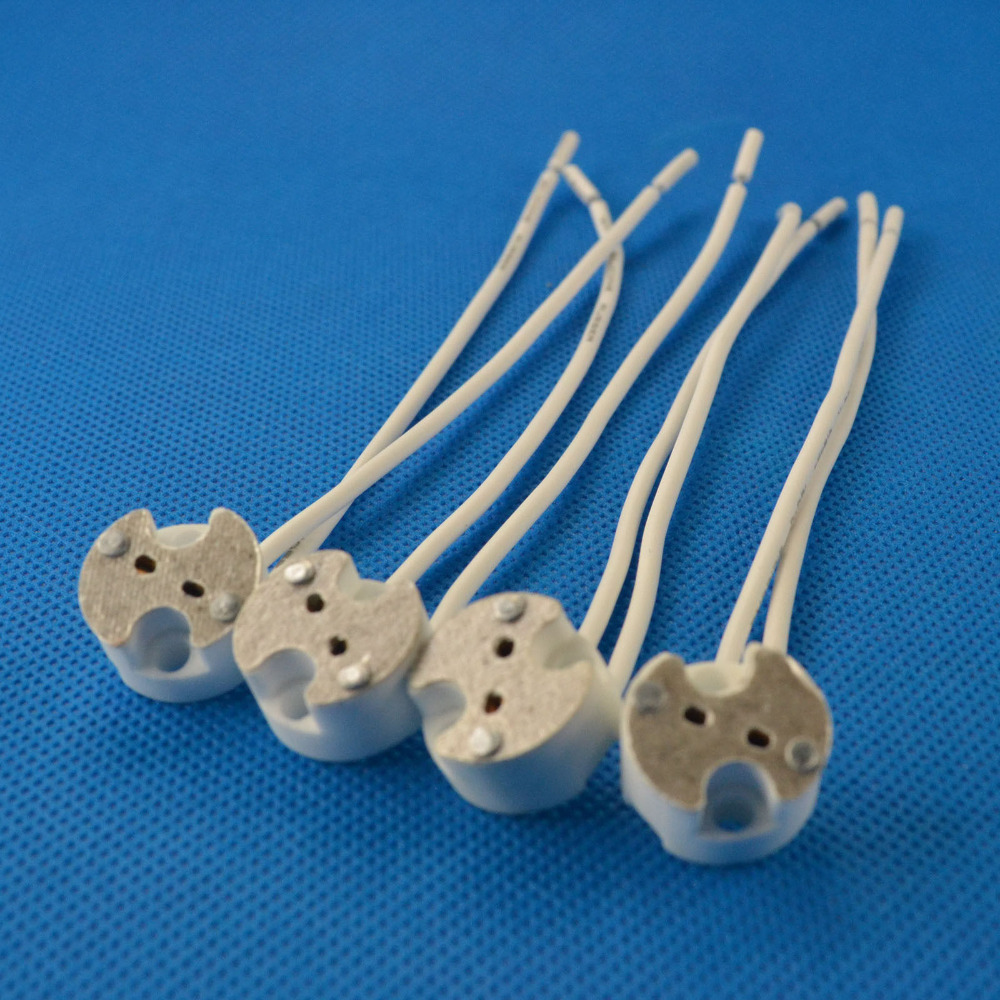 10pcs Lot10 MR16 Lamp Bulb Wire Connector Socket LED Halogen Halogen
