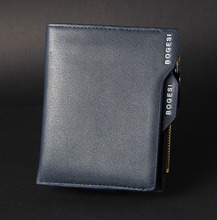 Men Wallet 2014 New Genuine Leather Brand Wallets credit Mix Color Card holder Coin Purse Pockets