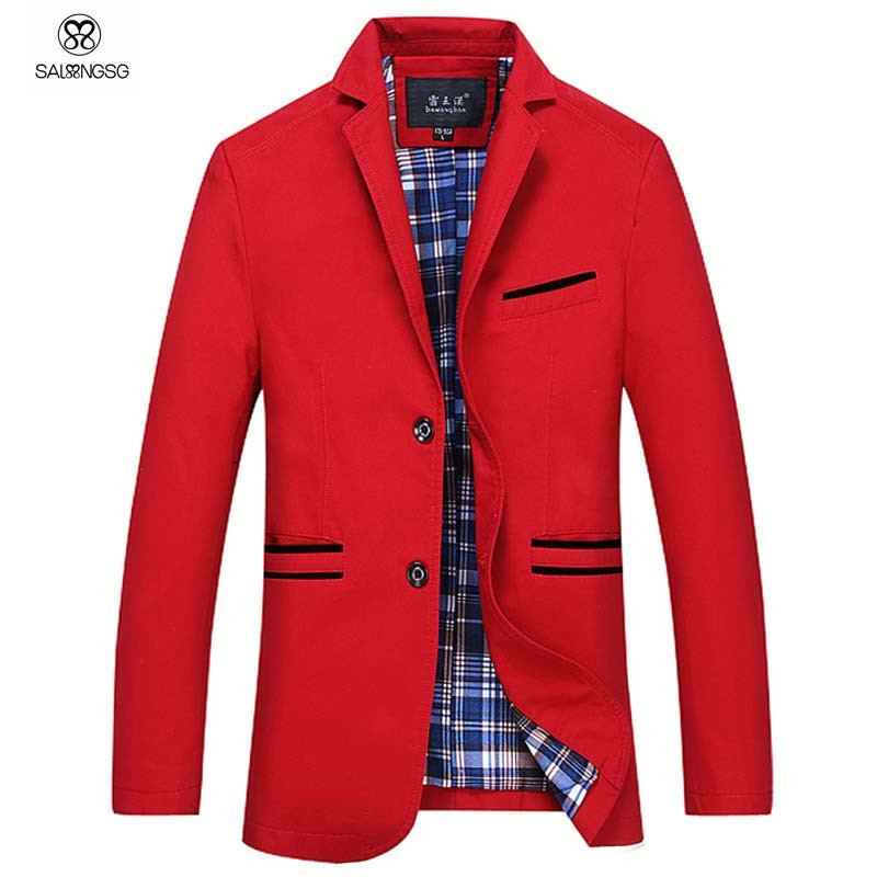 men\'s business blazers red 