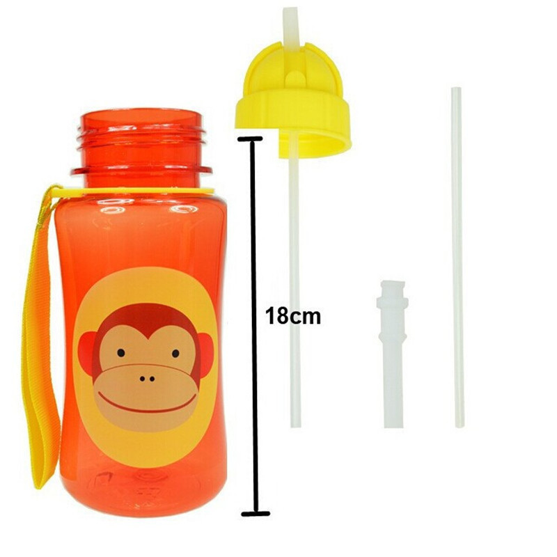 Baby-Feeding-Cup-Cartoon-Animal-Straw-Cup-Baby-Water-Bottle-Drinking-Cups-Bolsa-Termica-Non-toxic