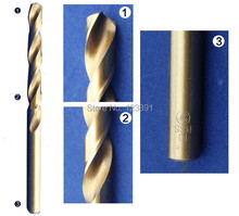 10 unids/set 4.5 mm CNC molido HSS M35 Co5 % brocas helicoidales SS perforación mango cilíndrico por SS / acero / acero fundido hierro alum