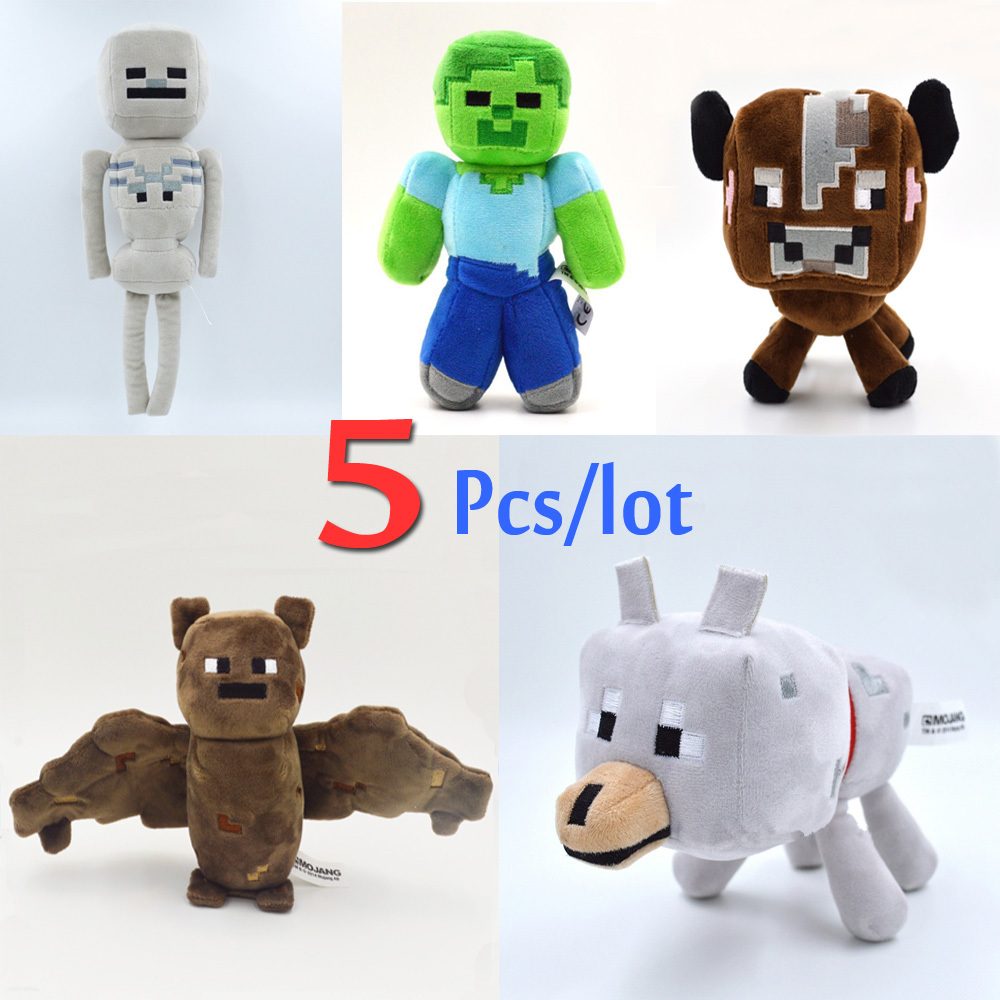 minecraft plush toy set