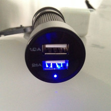 Vehicle Car-styling Universal 12V 24V To 5V 3Port USB Charger Adapter For Smart phone GPS