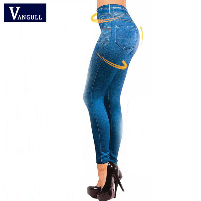 Горячая Продажа Женские Леггинсы Джинсы Леггинсы Черный Jeggings 2016 Причинно Плюс Размер Jeggings femal серо-Голубой Брюки Горячие Брюки