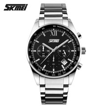 2016 Top Luxury Brand SKMEI Chronograph 6 Function Hand Military Men Watch Full Steel Quartz Watches Brandreloj Deportivo Hombre