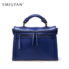 Smilyan Brand New Women Messenger Bags Fashion Shoulder Bag Vintage Crossbody Bag Genuine Leather Bags Women
