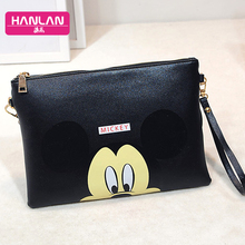 Cute Glasses Pattern Fashion Women Shoulder Messenger Bag Minnie Mickey Bag Handbag Ladies Clutch Crossbody Bags Bolsa Feminina