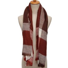 Winter Women’s Scarf Vintage Wool Blend Blanket Oversized Plaid Long Large Warm Ladies Tartan Soft Shawl Plaid Pashmina Wrap