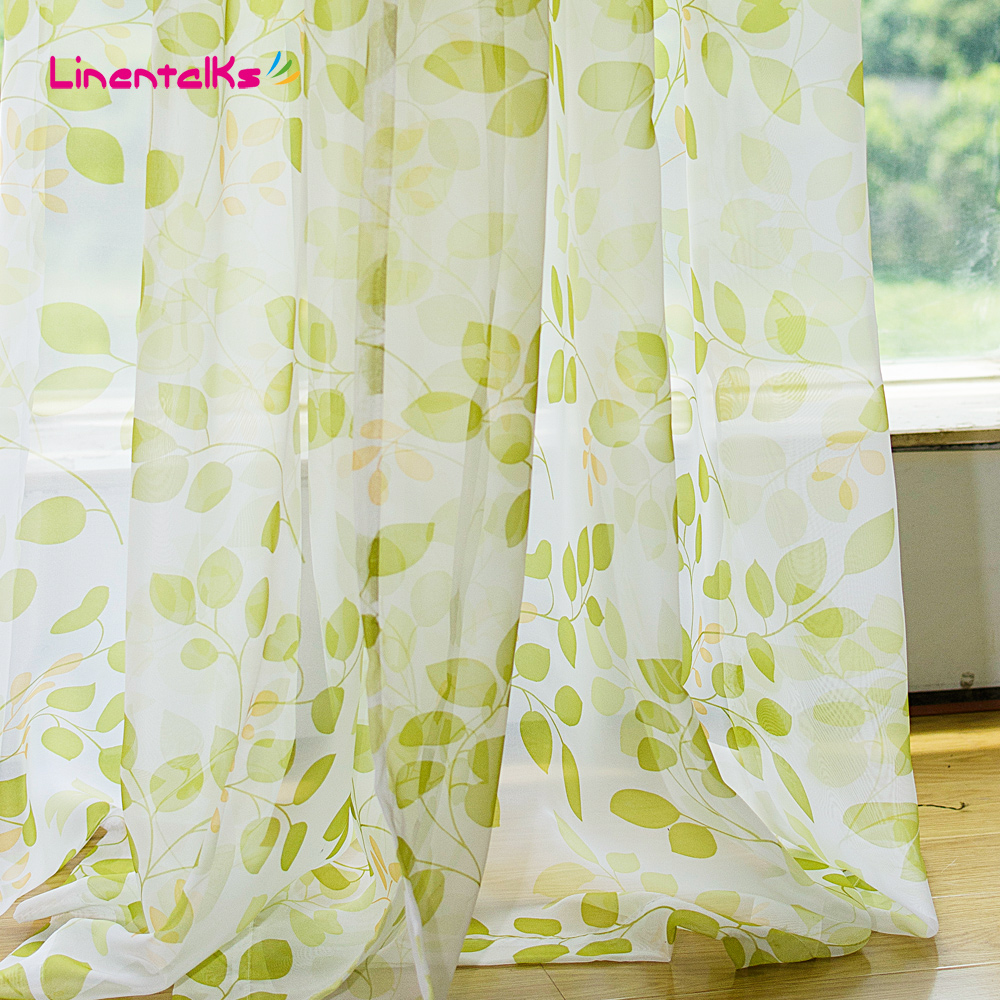 Online krijg goedkoop green leaves curtains aliexpress.com ...
